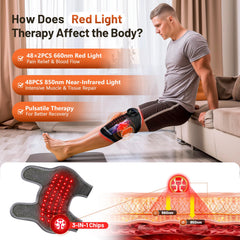 RELEXNOW knee massager with red-light therapy penetrates deeply for comfort and recovery.