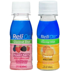 Reli On Glucose Shot orange bottle ready for on-the-go energy
