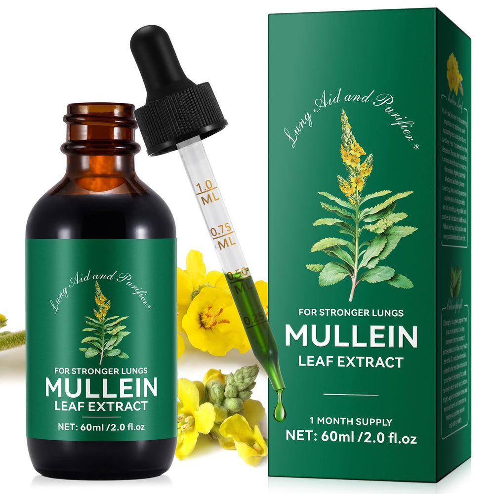 ReliCo Mullein Drops bottle showing natural mullein formulation for lung support
