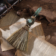 RENEMEGO Witch Broom in gift box, ideal for a thoughtful present.
