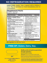 Renew Life Florazyme enzymes blend close-up, plant-sourced for digestion.