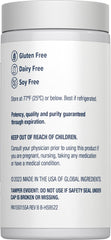 Renew Life label highlights Non-GMO, gluten-free, dairy-free, soy-free