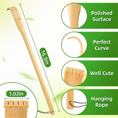 Renook Back Scratcher long-design-reach enables precise scratching for hard-to-reach spots.