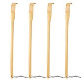 Renook rasca-dorso de bambú 16,5 pulgadas, cuatro unidades para alcance cómodo.