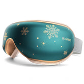 RENPHO Christmas edition eye massager with heat for cozy holiday relaxation.