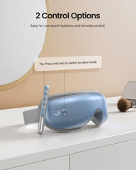 RENPHO Eye Massager in silent mode lets you relax without interruptions.