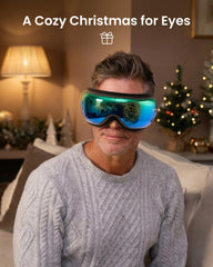 Renpho Eyeris 1 compression massage closeup showing adjustable tension.