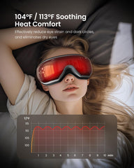 RENPHO Eyeris 1 warm heat levels for customizable comfort