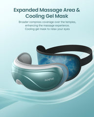 RENPHO Eyeris 2 Eye Massager wireless Bluetooth for listening to music.