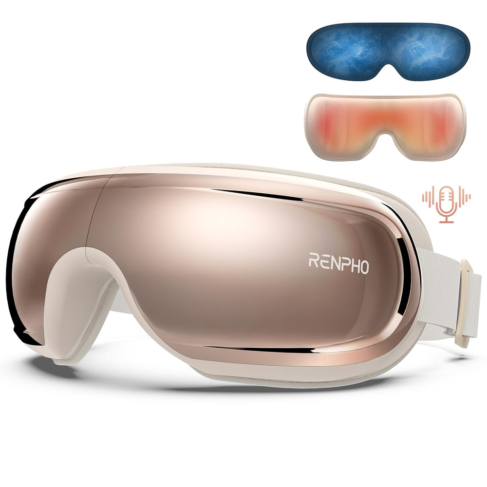 RENPHO Eyeris 3 Rosé eye massager with heat and cooling for relaxed eyes