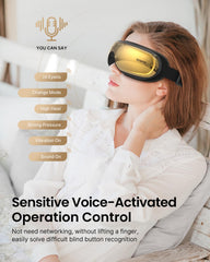 Eyeris 3 showing three heat levels for soothing relief