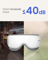 Close-up of RENPHO Eye Massager Zen soft cushions providing gentle eye support