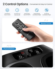 RENPHO foot massager heats up to 50°C for cozy warmth