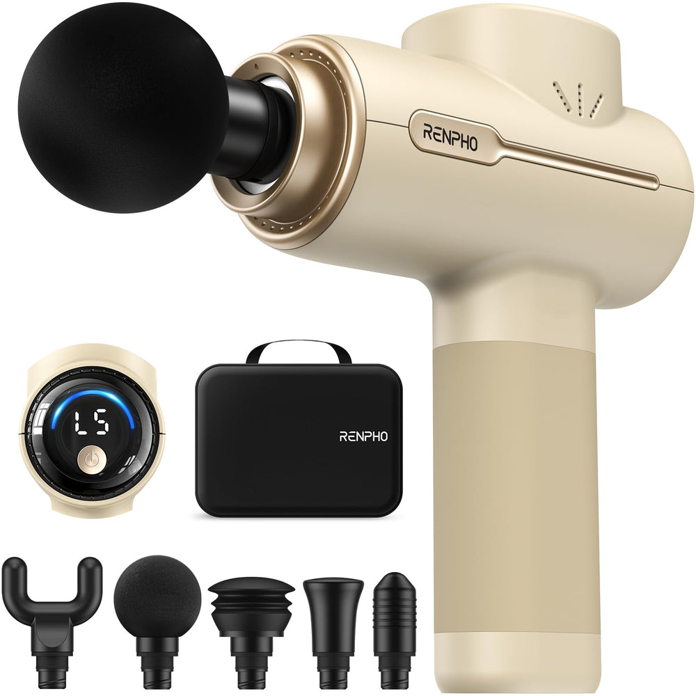 RENPHO massage gun deep tissue with metal housing for deep muscle relief