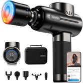 RENPHO massage gun with heat head for targeted warmth on muscles