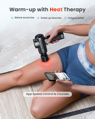 RENPHO massage gun's high-torque motor delivers deep percussion.