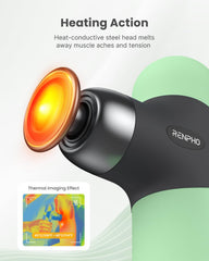 RENPHO Mini Massage Gun delivers deep 6 mm percussion for targeted comfort.