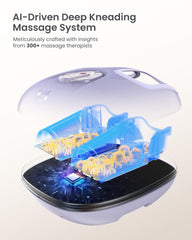 RENPHO shiatsu focus on arch and heel for targeted relief