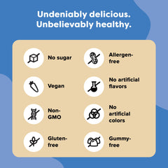 Renzo’s Hercules grape-melty-tab being given to a child, supports daily calcium intake.