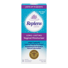 Replens reusable applicator included for easy application.