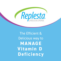 Replesta orange-flavored D3 chewable wafer, tasty weekly option