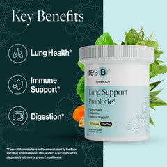 ResBiotic resB turmeric holy basil botanicals emphasize natural botanicals for respiratory comfort