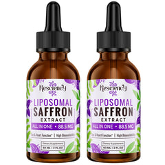 Resciency saffron drops bottle for daily mood and focus support