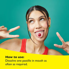 RESCUE Pastilles Watermelon open-pack with lozenges ready to enjoy.