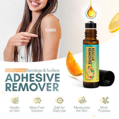 Rescue Patch goo removal action dissolves glue without harsh scrubbing