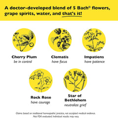 Flower blend scene for RESCUE REMEDY illustrating holistic wellbeing