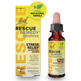 RESCUE Bach Rescue Remedy Dropper bottle close-up for gentle stress support.