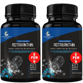 Research Labs astaxanthin softgels bottle clearly shows 12 mg strength for daily antioxidant support.
