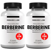 Research Labs berberine 1500mg bottle for daily metabolic support.
