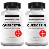 Research Labs Quercetin High Absorption bottle front view highlighting bioavailability