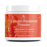 Reserveage Beauty Collagen Replenish Powder tub with no-taste formula for easy mixing.