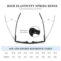 Resjok Oprah reading glasses Mix1 color options to match outfits.