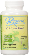 Resprin Respirin traditional blend bottle hero promotes easier breathing with a natural herbal mix
