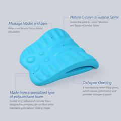 RESTCLOUD back stretcher highlights eight massage nodes and sixteen bars along the spine.