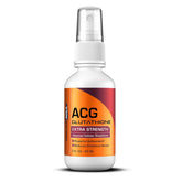 Results RNA ACG Glutathione extra strength spray bottle shown for daily antioxidant support.