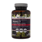 ResVitale Beauty3 bottle front view supports skin elasticity and vitality