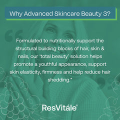 ResVitale Beauty3 package mockup on a clean countertop