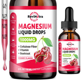 ReviNutra magnesium glycinate drops bottle for convenient daily supplementation.