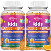 ReviNutra Calm Magnesium Gummies bottle promotes easy daily relaxation and kid-friendly use.