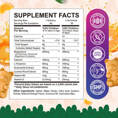 Close-up of gummies showing chewy texture and orange color from ReviNutra Calm.