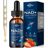 ReviNutra liposomal NAD+ liquid bottle for daily energy and cellular support
