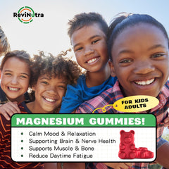 ReviNutra Magnesium Complex Gummies strawberry gummies offer a tasty daily dose.