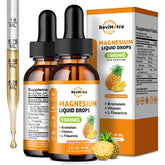 ReviNutra magnesium glycinate liquid drops bottle supports daily relaxation.