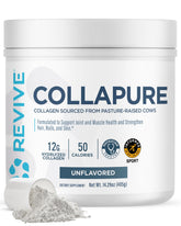 Revive MD CollaPURE powder tub with Type I and III collagen for daily support.