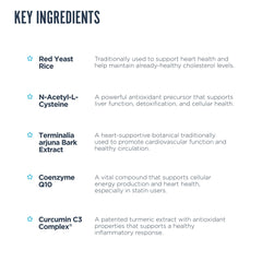 Complete Vital ingredient panel featuring CoQ10, NAC and curcumin