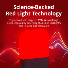 Revive night light in a baby nursery emits soft red light for overnight visibility.